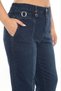 Plus Size Denim Mom High Waist Pocket Detail Women's Pants - 2