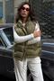 Green Mock Neck Lined Women's Puffer Vest Mg2592 - 3