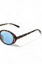 Ovelle Women's Leopard Frame Blue Glass Oval Sunglasses – Accessory Detailed Uv400 - 5