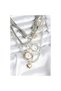Authentic Silver Color Women's Necklace Combination - Lisinya
