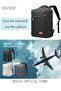 Functional Backpack Large Capacity Short Distance Travel Solid Color Design Light Business Style Stu - 7