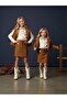 Girl's Design Suede Skirt with Elastic Waist - 2