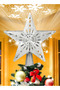 Christmas Tree Topper Lighted LED Rotating Projector 3D Star Tree Topper -6 Design Slides - 2