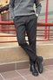 Men'S, Pleated Detail, Elastic Waistband, Regular-Fit, Winter and Spring Pants 25Inp271Duz - 3
