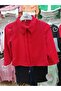 Girls' Red Chiffon Shirt and Pants Suit - 2