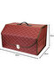 Leather Made Car Detachable Grocery Box with Medium Holder (Black, Middle (50 X 33 X 30cm) - 6