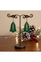 Forest Luxe – Handmade Pine Tree Earrings with Green Gold Detail |   Polymer Clay |   5 cm - 3