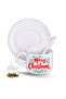 New Year's Gift Christmas Printed Set of 2-Piece Porcelain Tea Coffee Cup Set - 2