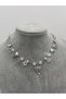 Pink Quartz Opal Moonstone Natural Stone Ribbon Necklace - 2