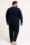 Men's High Quality Interlock Combed Cotton Plus Size Pajama Set 18540 - 2