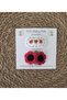 Hand Knitted Christmas Kokina Hairless Baby Hair Clip for Girls with Little Hair Hand Knitted Set of 2 - 4