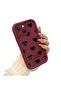 iPhone 15 Compatible Silicone Material Shockproof Simple Burgundy Color Case - 4