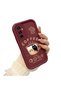 Samsung Galaxy M23/M13 Compatible Silicone Material Shockproof Simple Burgundy Color Case - 3