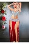 2 Piece Red Belly Dance Costume