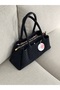 Black Suede Women's Shoulder and Arm Bag EN32 BOY16 - 3