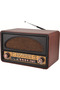 Classic Greadio Cherry Wooden Phonograph Strong Bass Enhancement AM/FM/SW Radio - 4