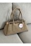 Taupe Suede Women's Shoulder and Arm Bag EN32 BOY16