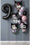 Kuromi Birthday Themed Balloon Set 9 Years Old Black Number Balloon + 4 Different Models Full + Set Balloon Bouquet