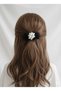 Black Stylish Pearl Floral Luxury Clip Buckle, Hair Accessory, Clip 7cm