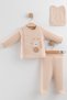 100% Cotton 3-Piece Newborn Baby Hospital Take-Home Set - 2