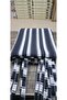 Gray and White Cornice Outdoor Sunshade Wind-Resistant Balcony Curtain with Bottom and Side Ties - 3