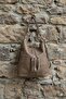 *Soft Faux Leather Dark Mink Women's Bag Suitable for Hand Shoulder and Back Use 34*39 cm - 4