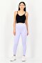 Women Fitted Yoga Leggings, Lavender - 4