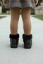 Children's Waterproof Fur Rain Boots 2828Nav - 5