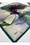 Silk-Look Emerald Green Crystal Scarf – Twill Stylish Design 90X90 - 5
