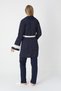 Luxury Maternity Pajama Set 3-Piece - Polka Dot Robe, Lace Detail, Suitable for Pregnant and Nursing Mothers - 3
