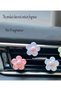 2Pcs Transparent Shiny Vehicle Daisy Car Air Conditioner Ornament Automobile Decorations Car Interior Accessory - 3