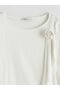 Vizyon New Season Crew Neck Women's T-Shirt with Floral Appliqué - 6