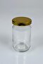 8 Pieces 105 ml Spice Jar Food Confectionery Multi-Purpose Gold Metal Lid 105 Cc Short Glass Jar - 3