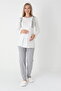Luxury Maternity Pajama Set 3-Piece - Polka Dot Robe, Lace Detail, Suitable for Pregnant and Nursing Mothers - 5