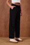 Women's piped Elastic Wide-Leg Pants with Lace-Up Waist - 5
