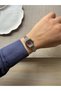 Retro Minimal Metal Cord Vintage Women's Wristwatch Inside Burgundy - 3