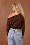 Women's One Shoulder Elastic Waist Long Sleeve Blouse - 6