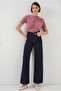 Women's Pink Sandy Short Sleeve Draped Shirred Blouse - 4