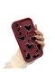 Samsung Galaxy M14 5g Compatible Silicone Material Shockproof Simple Burgundy Phone Case - 3