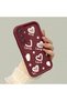 Samsung Galaxy M34 5g Compatible Silicone Material Shockproof Simple Burgundy Phone Case