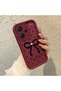 Xiaomi Redmi Note 13 Pro Plus 5g Compatible Silicone Material Shockproof Simple Burgundy Phone Case