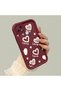 Realme C21 Compatible Silicone Material Shockproof Simple Claret Red Phone Case