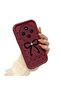 Xiaomi Redmi 14C Compatible Silicone Material Shockproof Simple Claret Red Phone Case - 3