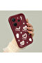 Xiaomi Redmi Note 14 4g Compatible Silicone Material Shockproof Simple Burgundy Phone Case