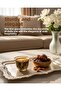 6-Piece Arabic Coffee Cup Set Palestinian Keffiyeh Embroidered 6 Piece T00003 Yellow and Black - 2