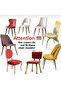 High Quality Chair Cover, Lycra, Washable, 6 Pieces, Cream Color - 6
