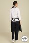 Unisex Viola Thin Black Stripes Tape Bib - 3