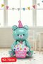 Big Blue Sitting Bear Foil Balloon Birthday Helium Balloon Birthday Ornament Celebration Children's Birthday