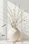 Cream Textured Vase Stoneware Modern Scandinavian Style ALYA Home Decor Earth Handmade 28*26 Cm - 3