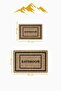 Washable Non-Slip Based Modern Patterned 2-Piece Bathroom Mat Set Bps0039 - 2